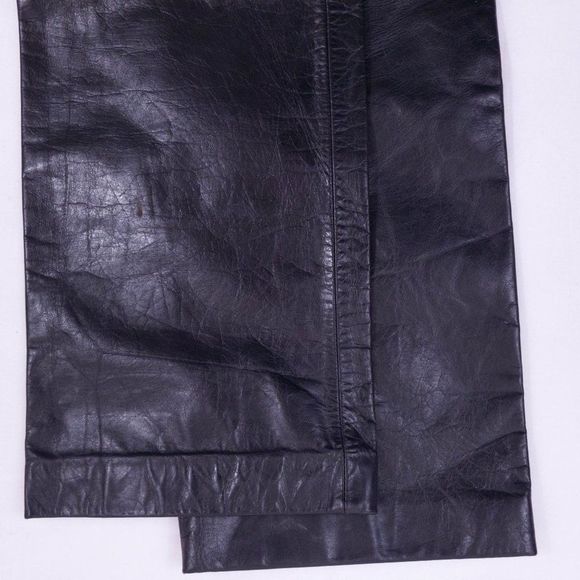 Vintage Gap Bootcut 100% Leather Pants Size 4 - Picture 4 of 4